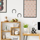 HEMOTON Hoefijzer, metaal, geluksbrenger, 4 stuks, hoefijzer, wanddecoratie, doe-het-zelf knutselen, ijzerhoefijzer, voor bruiloft, verjaardag, feest, wanddecoratie