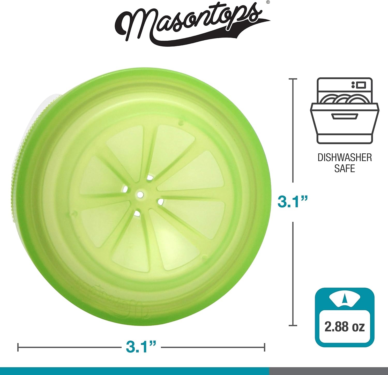 Masontops Trap Cap - Set van 4 - Fruitvliegenvallen - Verwijder muggen binnenin - Natuurlijke keukenbesmettingsvernietiger
