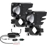 2x LED Pod Lampen Set Off-road met Schakelaar & Kabels - 60W, 6000lm, Dubbele Kleur (Wit/Geel)
