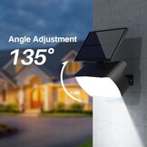 Set van 2 Stuks Solarlampen voor Buiten - 108 LED, Superhelder, Koud Wit Licht (6000K), IP65 Waterdicht