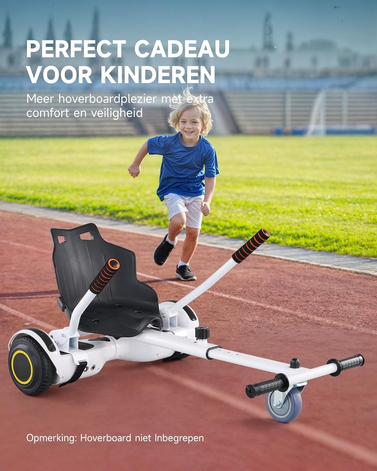 CO-Z Hoverkart zitstoel voor hoverboard, hoverkart, zitscooter, Gokart, zitting voor zelfbalancing, compatibel met 16,5 cm, 20,3 cm en 25,4 cm, scooter voor volwassenen en kinderen