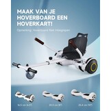 CO-Z Hoverkart zitstoel voor hoverboard, hoverkart, zitscooter, Gokart, zitting voor zelfbalancing, compatibel met 16,5 cm, 20,3 cm en 25,4 cm, scooter voor volwassenen en kinderen