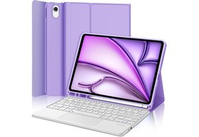 Violette iPad Air 6 (11") M2 2024 Toetsenbordhoes met Trackpad (72% Korting)
