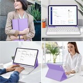 Paarse Toetsenbordhoes met Trackpad voor iPad Air 6 (11") - 74% Korting!
