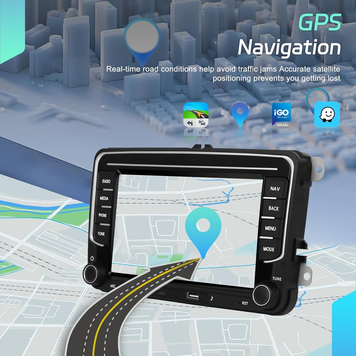 Android Radio Autoradio voor VW Golf 5 6 Polo Tiguan Passat Touran Caddy T5 Trasporter Skoda Seat