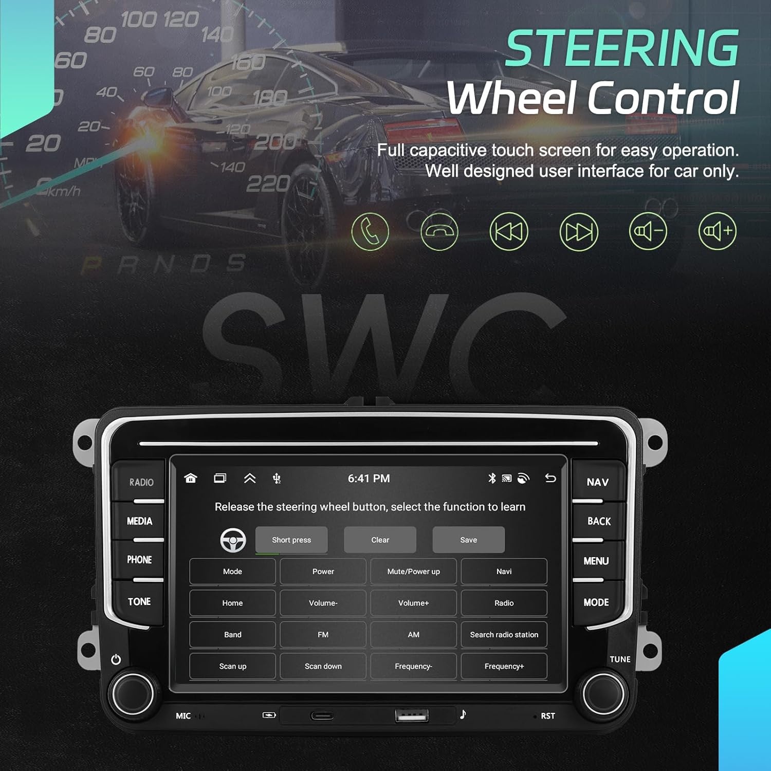 Android Radio Autoradio voor VW Golf 5 6 Polo Tiguan Passat Touran Caddy T5 Trasporter Skoda Seat