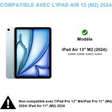 Toetsenbordhoes iPad Air 13" M2 (2024) - Blauw, Italiaans QWERTY, Verlicht