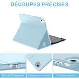 Toetsenbordhoes iPad Air 13" M2 (2024) - Blauw, Italiaans QWERTY, Verlicht