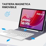 JADEMALL Toetsenbordhoes met trackpad voor Lenovo Tab M11 11 inch 2024, Italiaans QWERTY magnetisch bluetooth-toetsenbord afneembaar met touchpad voor Lenovo Tab M11, paars
