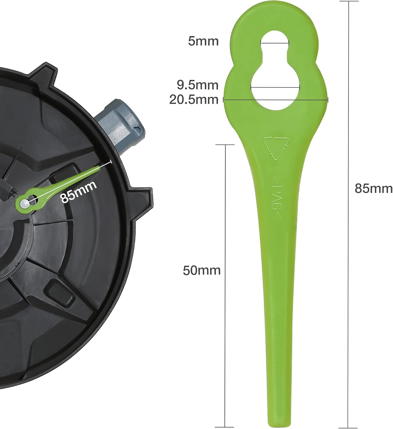 WORKPRO Accu-grastrimmer 20 V met 2,0 Ah accu en snellader, draadloze grasmaaier, 25 cm maaibreedte, 90° draaibare trimmerkop, telescoopsteel, 20-delig incl. nylon mes voor tuin