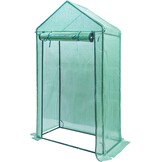 Yorbay Foliekas, broeikas voor tomaten met roosterfolie, tuin kweek, puntig dak, groen, 100 × 50 × 190 cm (l x b x h), herbruikbaar