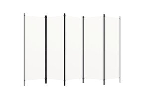 Kamerscherm met 5 panelen - Wit - 35% Korting!