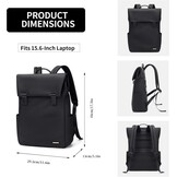 Rugzak dames vrije tijd rugzak school rugzak computer 15,6 inch nylon waterdicht dagrugzakken volwassenen casual rugzak reizen tas werk universiteit college pack zwart