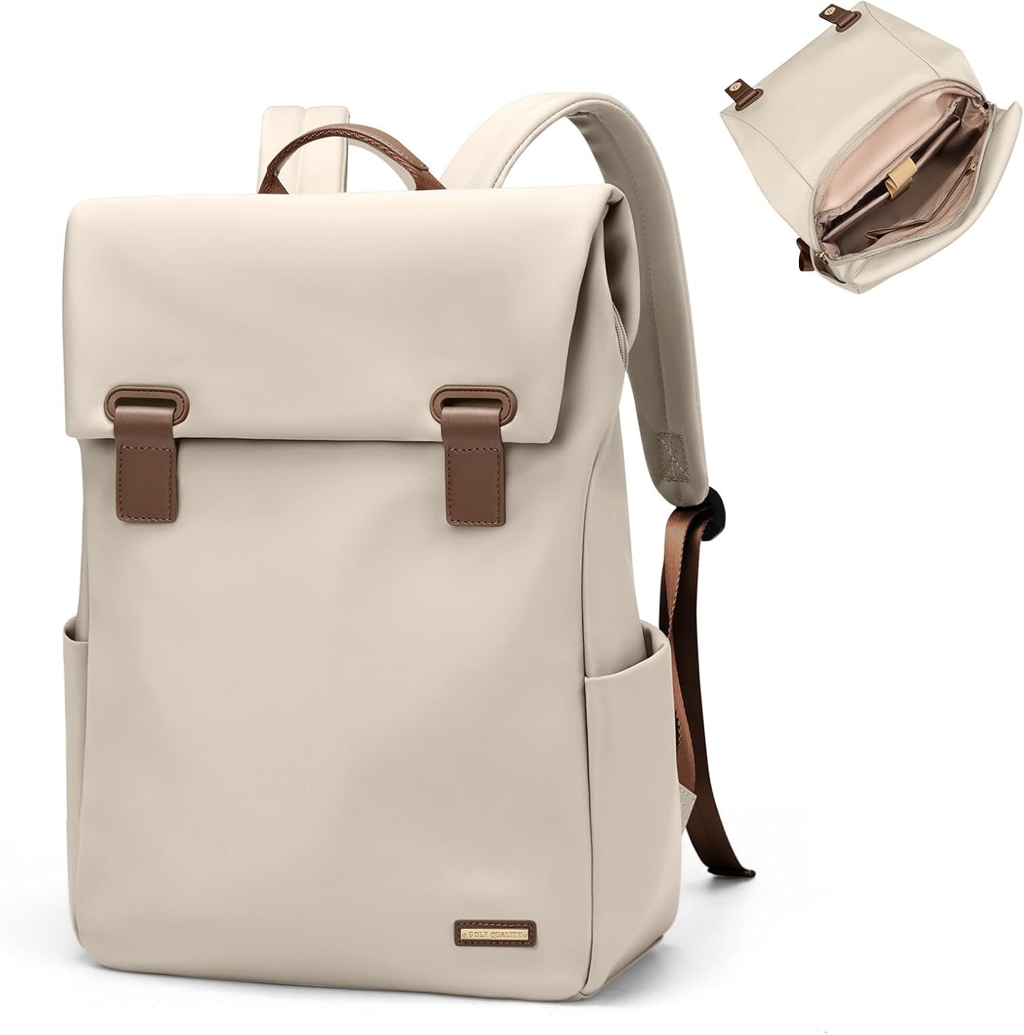 Rugzak dames vrije tijd rugzak school rugzak computer 15,6 inch nylon waterdicht dagrugzakken volwassenen casual rugzak reizen tas werk universiteit college pack zwart