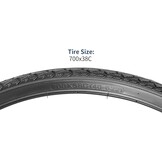 YUNSCM 700C RoadFietsbanden 700x38C/40-622 Compatible with 700x36C 700x37C 700x38C 700x39C 700x40C Fietsbanden -2 PCS (Y-1074)