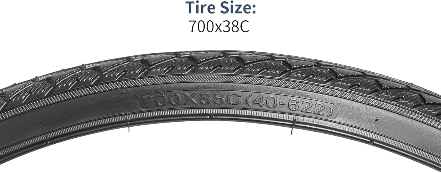 YUNSCM 700C RoadFietsbanden 700x38C/40-622 Compatible with 700x36C 700x37C 700x38C 700x39C 700x40C Fietsbanden -2 PCS (Y-1074)