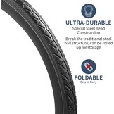 YUNSCM 700C RoadFietsbanden 700x38C/40-622 Compatible with 700x36C 700x37C 700x38C 700x39C 700x40C Fietsbanden -2 PCS (Y-1074)