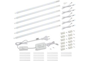 Led-onderbouwlamp Keuken/Kast 6x 26cm | 8,5W Neutraal Wit | 34% Korting