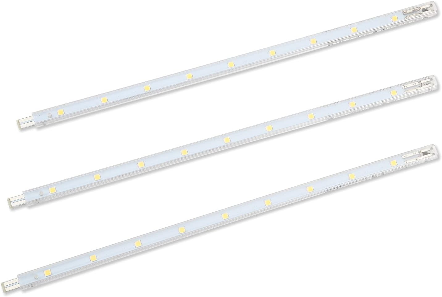 da LIGHT Led-onderbouwlamp, 8,5 W, 760 lm, 4000 K, neutraal wit, lichtstrip, keukenlamp, vitrine- en kastverlichting met 6 x 26 cm strepen, voor keuken, kast, uitbreidbaar door insteeksysteem