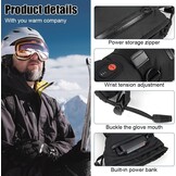 Verwarmde handschoenen voor mannen en vrouwen, winter-motorhandschoenen, 7,4 V, 3000 mAh, oplaadbare verwarmde handschoenen, 3 temperatuurniveaus, waterdichte warme handschoenen, verwarmde elektrische