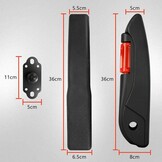 Autostoelarmsteun, compatibel met VW T4, T5, T6, F-iat Ducato, verstelbare armleuning, armsteun, instelbaar van 0-120 graden, 37 cm, verstelbaar, universele maat, handheld frame voor vrachtwagens en