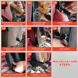 Autostoelarmsteun, compatibel met VW T4, T5, T6, F-iat Ducato, verstelbare armleuning, armsteun, instelbaar van 0-120 graden, 37 cm, verstelbaar, universele maat, handheld frame voor vrachtwagens en