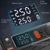 Elektrische luchtpomp, 150 psi draagbare fietspomp, accu met digitaal led-display, mini-compressor, auto-accessoires voor auto, fiets, motorfiets, ballen enz.