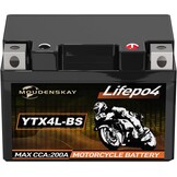 Lithium Motorfietsaccu 12V Lithium Powersports Accu met BMS (YTX5L-BS 12.8V 2Ah 200CCA) LiFePO4 Motorfietsaccu Startaccu voor motorfietsen, ATV's, UTV's, waterscooters, enz. - Maat YTX5L-BS new