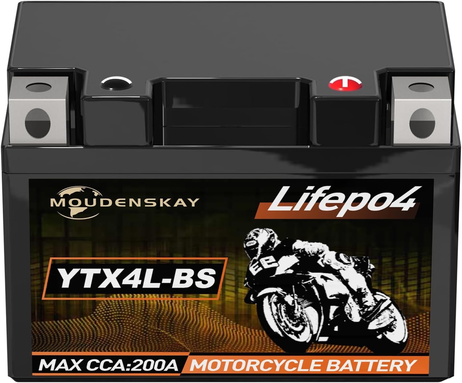 Lithium Motorfietsaccu 12V Lithium Powersports Accu met BMS (YTX5L-BS 12.8V 2Ah 200CCA) LiFePO4 Motorfietsaccu Startaccu voor motorfietsen, ATV's, UTV's, waterscooters, enz. - Maat YTX5L-BS new