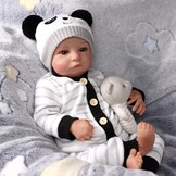 BABESIDE Reborn Jongenspoppen 20 Inch Aiden Realistische Babypop Levensechte Babypop Stoffen Lichaam Reborn Poppen Pasgeboren Echte Babypoppen Die Er Echt Uitzien Open Oog