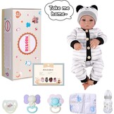 BABESIDE Reborn Jongenspoppen 20 Inch Aiden Realistische Babypop Levensechte Babypop Stoffen Lichaam Reborn Poppen Pasgeboren Echte Babypoppen Die Er Echt Uitzien Open Oog