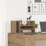 vidaXL Bureau Organizer Zwart eiken 44.5 x 24 x 25 cm Bewerkt hout