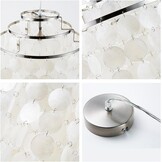 Newrays moderne Scandinavische witte natuurlijke schelp hangende hanglamp voor thuis slaapkamer woonkamer restaurant