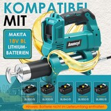 Anancyi Accu-vetpers voor Mak-ita 18 V accu, 12000 psi-druk, elektrische vetpers met 30 cm 90 cm hogedrukslang, perfect voor vrachtwagens, boerderijen, bouw en doe-het-zelf (zonder accu)
