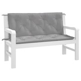 vidaXL Tuinbankkussens 2 st 120x50x7 cm oxford stof grijs