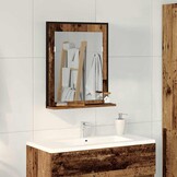 Badkamer Spiegel Oud Hout 50x12x60 cm - 47% Korting!