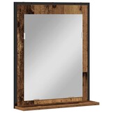 Badkamer Spiegel Oud Hout 50x12x60 cm - 47% Korting!