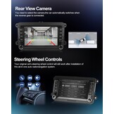 CAMECHO Android 13 autoradio voor VW Golf 5 Polo Skoda met Navi Bluetooth, 7 inch dubbel din autoradio touch display met Mirror Link FM/RDS WiFi SWC en USB