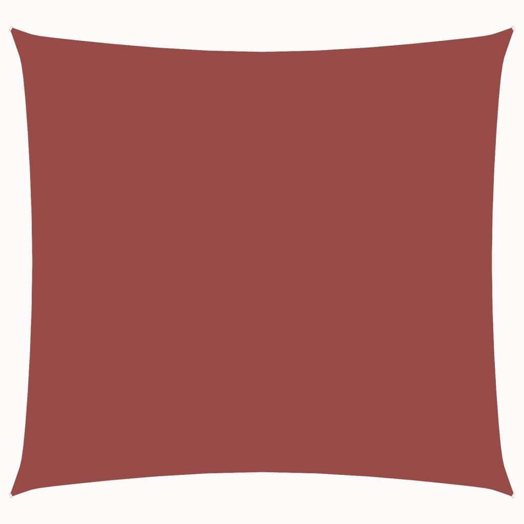 vidaXL Zonnescherm vierkant 6x6 m oxford stof terracottakleurig