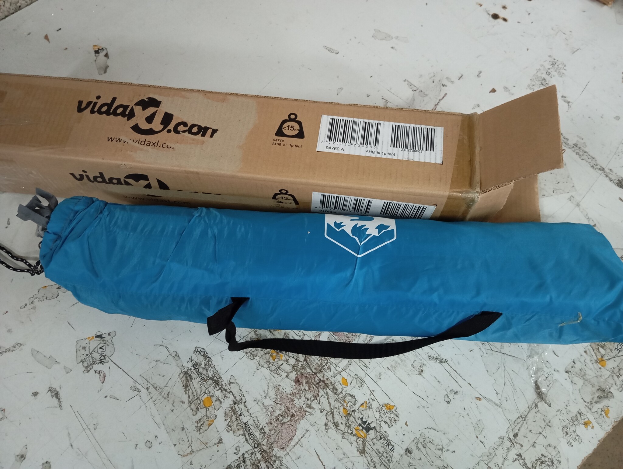 vidaXL Koepeltent 2-persoons waterdicht blauw