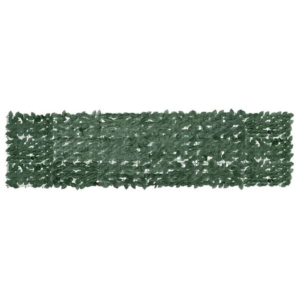 vidaXL Balkonscherm met donkergroene bladeren 300x75 cm