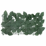 vidaXL Balkonscherm met donkergroene bladeren 300x75 cm