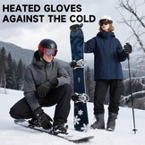Verwarmde Handschoenen Zwart Maat XL, 5V 6000mAh Oplaadbaar