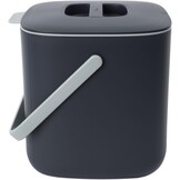 Blue Ginkgo Compostbak voor in de keuken (5 l/1,32 gallon) - filtervrij, geurdicht aanrecht voedselafvalemmer met handgrepen (Made in Korea, Green)