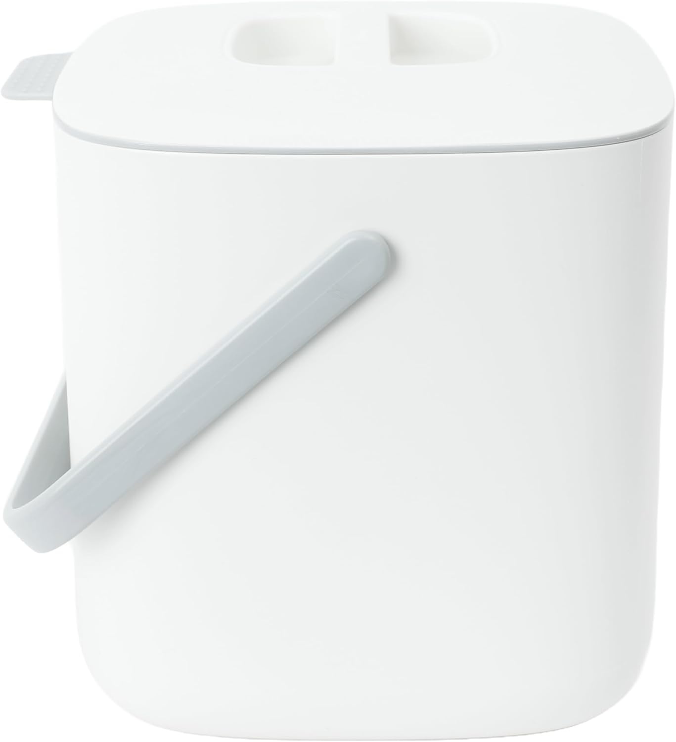 Blue Ginkgo Compostbak voor in de keuken (5 l/1,32 gallon) - filtervrij, geurdicht aanrecht voedselafvalemmer met handgrepen (Made in Korea, Green)