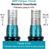 Awang 1/4" Verstelbare momentsleutel 5-25 Nm met ratel, 72 tanden