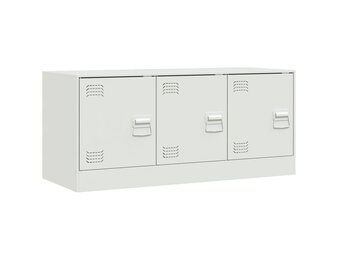 vidaXL Tv-meubel 99x39x44 cm staal wit