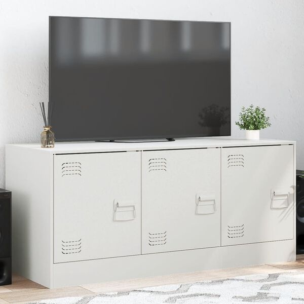 Wit Stalen TV-meubel 99x39x44 cm - 60% Korting