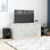 Wit Stalen TV-meubel 99x39x44 cm - 60% Korting