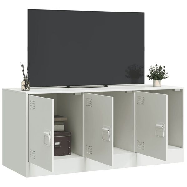 Wit Stalen TV-meubel 99x39x44 cm - 60% Korting
